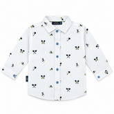 Baby Boys Full Sleeve Cotton Shirt – Front Open Button Shirt