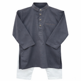 Grey Kurta Shalwar Set
