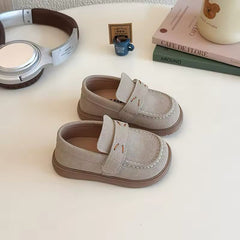 Beige Suede Baby Boy Shoes