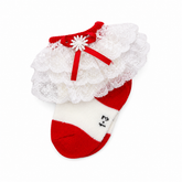 Baby Girl Printed Frill Socks