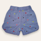 Floral Embroidered Short