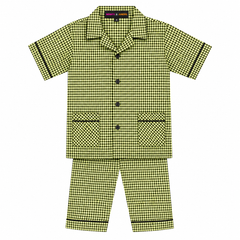 Black Stripes Half Sleeves Cotton Night Suit