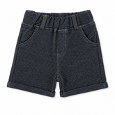 Infants Baby Round Lastic Jersey Shorts - Navy Blue