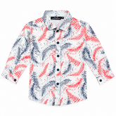 Baby Boys Full Sleeve Cotton Shirt – Front Open Button Shirt