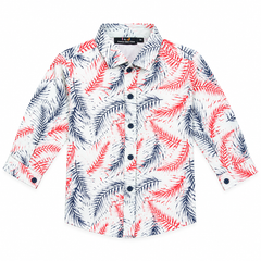 Baby Boys Full Sleeve Cotton Shirt – Front Open Button Shirt