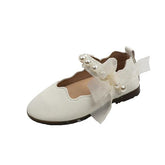 Baby Girl White Pearl Pumps