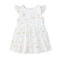 Baby Girl White Flower Frock