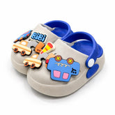 Baby Boy Grey Excavator Clogs