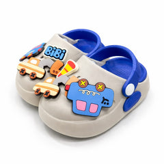 Baby Boy Grey Excavator Clogs