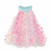 Baby Girl Butterfly Design Sleeveless Frock