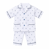 White Stripes Cotton Night suit