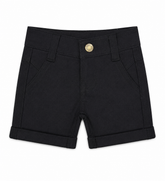 Baby Boy adjustable lastic Shorts - Black