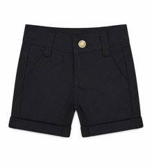 Baby Boy adjustable lastic Shorts - Black