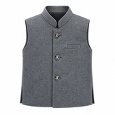 Baby Boy Grey Waistcoat For Kurta Trouser