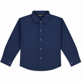 Plain Navy Blue Formal Shirt