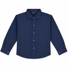 Plain Navy Blue Formal Shirt