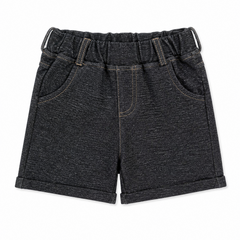 Infants Baby Round Lastic Jersey Shorts - Black