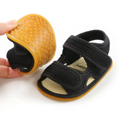 Black Stripe Pre Walker Sandal