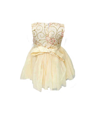 Golden Sequence Partywear Frock