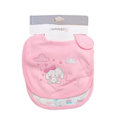 2PK Children Wearing Bibs Little Bunny