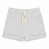 Baby Boy Round Lastic Shorts - Grey
