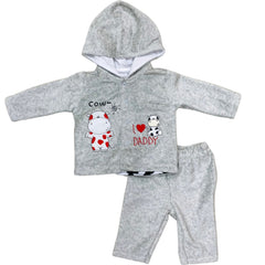 I Love Daddy Baby Boy Fleece Suit