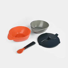 TT EASY SCOOP BOWL LID & SPOON BLACK & ORANGE