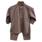 Medium Brown Kurta Shalwar Set