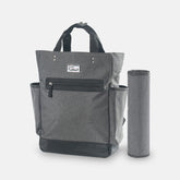 BABY DIAPER BAG PACK MINIMAL TEXTURED GREY