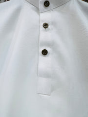 White Self lining Kurta Shalwar Set
