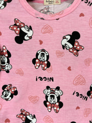 Pink Minnie Mouse Night Suit