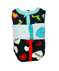 Front open 3 Quarter Romper Set 0-3 Month