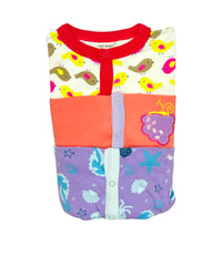 Front open 3 Quarter Romper Set Newborn