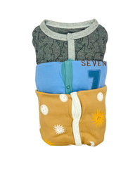 Front open 3 Quarter Romper Set 6-9 Month