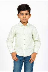 Plain Green Formal Shirt