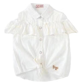 Baby Girl White Polo Formal Shirt