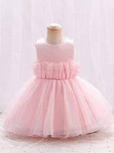 Girls Pink Flared Party wear Frock