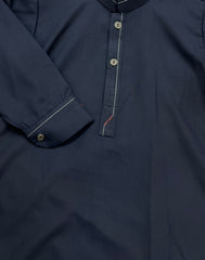 Navy Blue Embroidered Kurta Shalwar Set