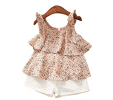 3PC Flower Print Suit