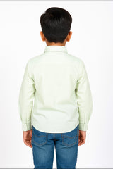 Plain Green Formal Shirt