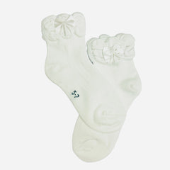White Bow Socks