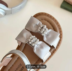 Silver Bow Sandal