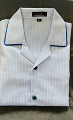 Blue Cotton Night Suit