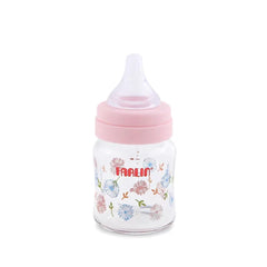 Farlin Wide-Neck Glass Feeding Bottle 120ml – Pink