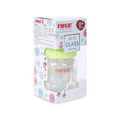 Farlin Wide-Neck Glass Feeding Bottle 120ml – Green