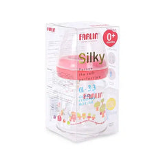 Farlin Wide-Neck Glass Feeding Bottle 120ml – Red