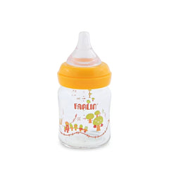 Farlin Wide-Neck Glass Feeding Bottle 120ml – Yellow