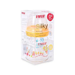 Farlin Wide-Neck Glass Feeding Bottle 120ml – Yellow
