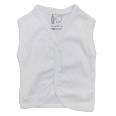 3PK White Baby Vest