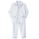 Blue Cotton Night Suit
